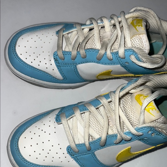 Nike Kids Dunk Low Homer Simpson Sneakers 3.5Y - Picture 5 of 8